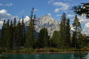 visie van monteren Norquay van banff. foto