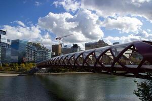 Calgary stad in herfst. foto