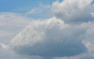 foto van wit wolken en blauw lucht