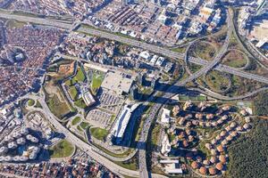 boodschappen doen winkelcentrum lucht visie foto