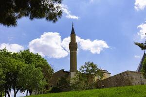 alaaddin keykubad moskee in konja. Islamitisch architectuur achtergrond foto