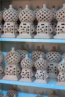 aardewerk in de markt, djerba, Tunesië foto