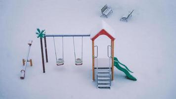 winterlandschap - concept eenzaamheid foto