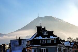 visie van de gaisberg berg in salzburg, Oostenrijk. Alpen. foto