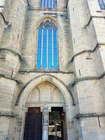 facade van de kathedraal in de centrum van de stad. foto