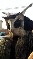 oude rituelen, maskers en tradities in Sardinië. foto