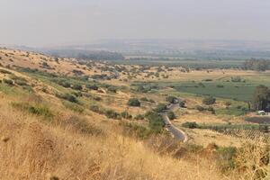 landschap in de bergen in noordelijk Israël. foto