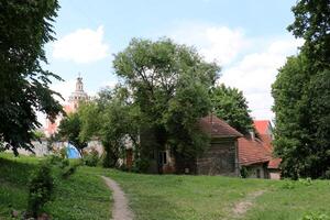 02 07 2023 Vilnius Litouwen. Vilnius is de hoofdstad en grootste stad van Litouwen. het is gelegen in de zuidoosten van Litouwen Aan de Vilnius rivier. foto