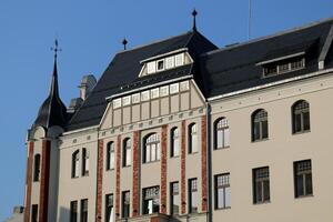 25 07 2023 Riga Letland. riga, de hoofdstad van Letland, is gelegen Aan de banken van de daugava rivier- Bij haar samenvloeiing met de golf van riga. foto