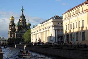 12 05 2023 st. petersburg Rusland. st. petersburg is gelegen in de Noord West van de land Aan de kust van de golf van Finland Bij de mond van de Neva rivier. foto