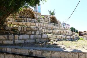 06 30 2023 veiliggesteld Israël. oude stad van veiliggesteld, stad van kabbalisten en artiesten foto