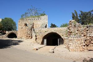 02 12 2024 Haifa Israël. jaja is de ruïnes van een kruisvaarder en Ottomaanse tijdperk vesting in western Galilea, Israël. foto