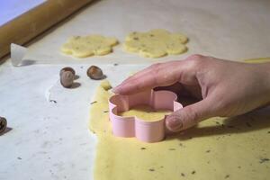 bakker maken de koekjes. foto