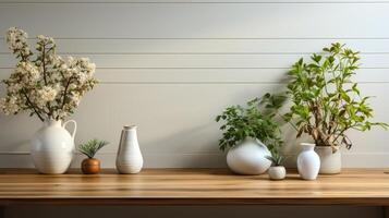 muur en tafel decoratie minimalisme Bij huis foto
