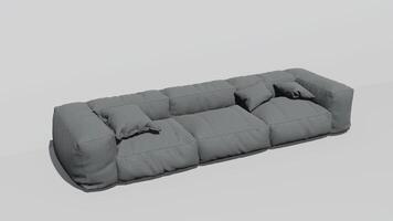 3d renderen van een modern sofa foto