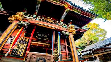 cultureel eigendom heiligdom.oji inari altaar, een altaar in Kishicho, Kita afdeling, Tokio, Japan. gedurende de kohei jaar foto