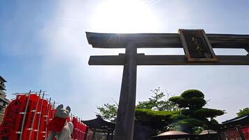 fukagawa fudodo altaar district altaar van mooi zo geluk shusse inarifukagawa fudodo, een tempel in tomioka, koto afdeling, Tokio, tokyo Afdeling van naritasan shinshoji tempel in narita stad, chiba prefectuur. foto