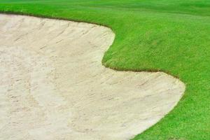 bunker en putting green foto