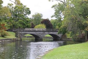 visie van Delaware park in buffel nieuw york. foto