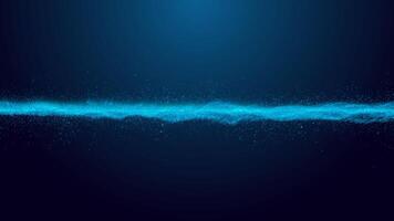 abstract blauw technologie deeltjes Golf digitaal achtergrond foto