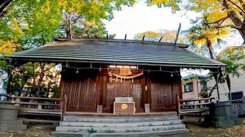 hogima hikawa altaar is een altaar in nishi-hogima, adachi-ku, Tokio, Japan. Hoewel de datum van bouw is niet bekend, het is geschatte naar worden voordat de keicho tijdperk ,rondom 1596 foto