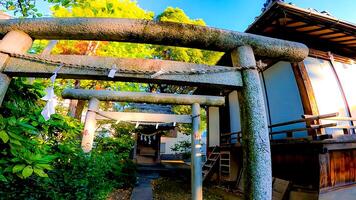 rokugatsu hachiman altaar, een altaar in rokugatsu, adachi-ku, Tokio, Japan. het was gebouwd gedurende de 1053-1058 foto