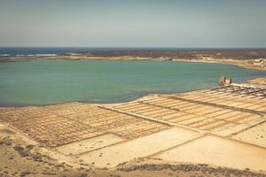 zout werken van Janubio, lanzarote, kanarie eilanden foto