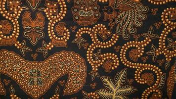 traditioneel batik inheems naar pekalongan, centraal Java, Indonesië met elegant klassiek motief foto