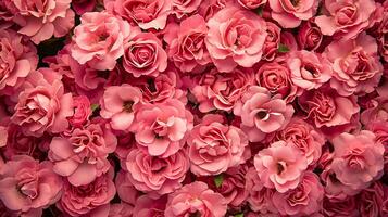 achtergrond veel van roze roos knoppen, bloem structuur foto
