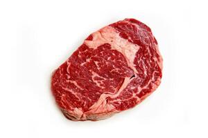 kobe rundvlees, beroemd besnoeiing van vlees, omdat het is heel gemarmerd, gewaardeerd en duur foto