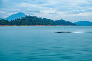 naam ngum dam, Laos. elektriciteit generatie bron. foto