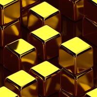 goud meetkundig elementen naadloos patroon foto