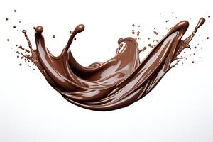 chocola plons geïsoleerd Aan wit achtergrond foto