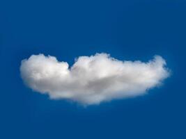 cumulus wolken in de lucht. pluizig wolk vormen foto