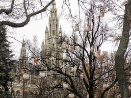 Kerstmis decoratie in Wenen foto