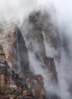 stormachtig Zion nationaal park foto