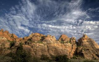 Zion kolob terras foto