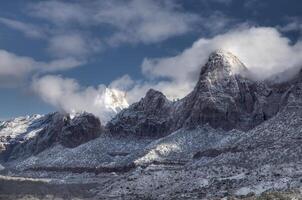 Zion Ravijn winter foto