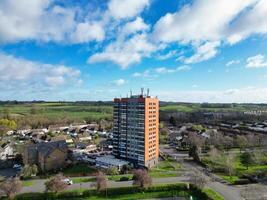 hoog hoek visie van Brits historisch stad van Oxford, Oxfordshire, Engeland Verenigde koninkrijk. maart 23e, 2024 foto