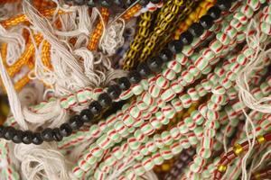 glas parels voor sieraden, in Benin grotendeels gebruikt voor voodoo rituelen foto