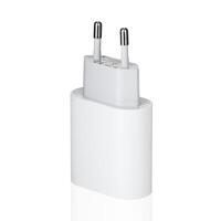 netwerk adapter 220v USB opladen Aan een wit achtergrond foto