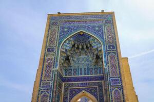 gur-emir mausoleum van tamerlane in een dag, samarkand, Oezbekistan. foto