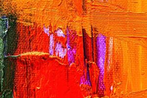 kleurrijk abstract olie schilderij kunst achtergrond. structuur van canvas en olie. foto