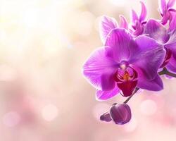 overdadig Purper orchidee Scherm foto