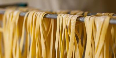 vers handgemaakt tagliatelle pasta foto