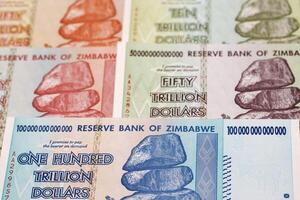 oud zimbabwaanse dollar een bedrijf achtergrond foto