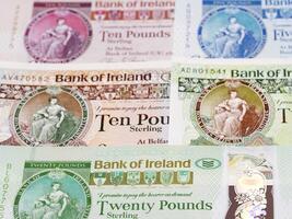 bankbiljetten van noordelijk Ierland een bedrijf achtergrond foto