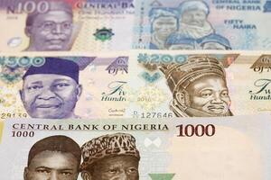 Nigeriaans naira een bedrijf achtergrond foto