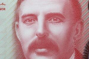 ernest Rutherford een detailopname portret van nieuw Zeeland geld foto
