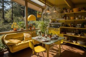 modern geel keuken Bij huis ontwerp ideeën professioneel reclame fotografie foto